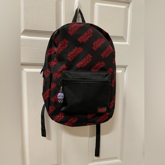 Stranger Things Backpack Red Black F16335 - Picture 1 of 6